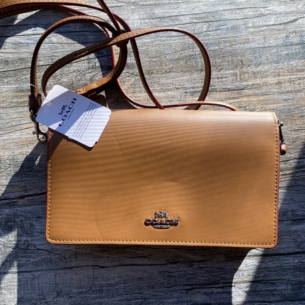 Coach Brown Leather Saddle Bag